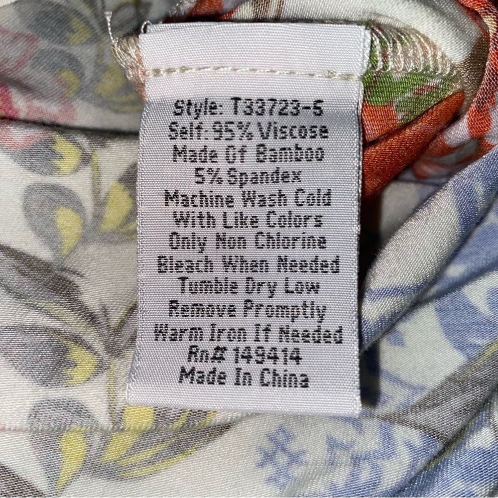 Johnny Was Tango Maxi T-Shirt Midi Length Patchwork Dress Size XL - Picture 4 of 16